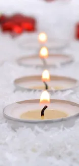 Orange Red Candle Live Wallpaper