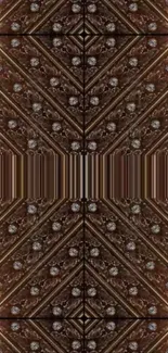 Ornate abstract wallpaper with a patterned design.