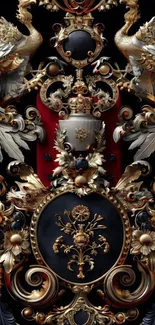 Ornate regal design with intricate details