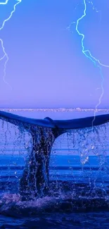 Outdoor Blue Lightning Live Wallpaper