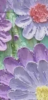 Colorful pastel flowers wallpaper for mobile