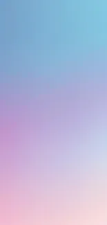 Pastel gradient wallpaper with blue and pink hues.