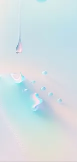 Elegant pastel liquid art wallpaper for mobile with calming colors.