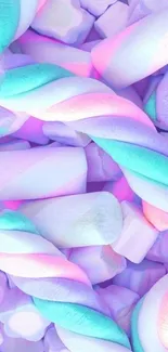 Pastel marshmallow wallpaper with soft colors and dreamy vibes.