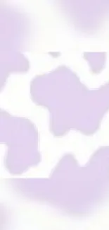 Pastel purple cow pattern mobile wallpaper.