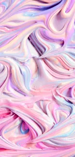 Swirling pastel pink and purple abstract design background.