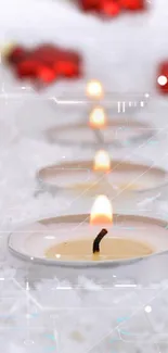 Petal Light Candle Live Wallpaper