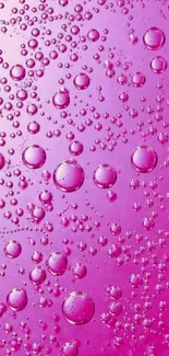 Pink bubble mobile wallpaper with vibrant bubbles on a pink background.