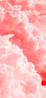 Soft pink cloud mobile wallpaper with a calming vibe.