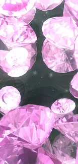 Sparkling pink diamond wallpaper for phones.