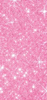 Stylish pink glitter sparkle mobile wallpaper.