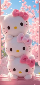 Pink Happiness Cat Live Wallpaper