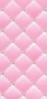 Elegant pink quilted pattern wallpaper for mobile.