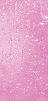 Pink wallpaper featuring raindrop texture.