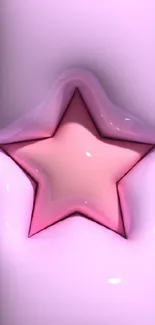 Abstract pink star wallpaper for mobile.