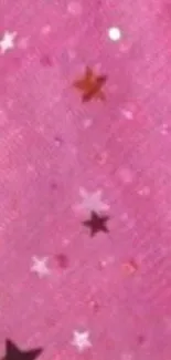 Pink starry wallpaper with vibrant glittering stars.