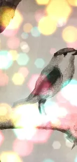 Plant Bird Light Live Wallpaper