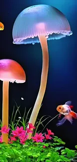 Plant Light Mushroom Live Wallpaper