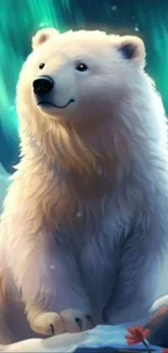 Plant Polar Bear Carnivore Live Wallpaper