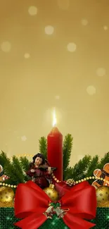 Plant Red Candle Live Wallpaper