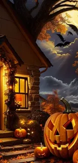 Plant Window Pumpkin Live Wallpaper