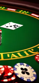 Poker Table Poker Baize Live Wallpaper