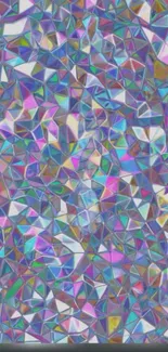 Prismatic geometric pattern in vibrant colors.