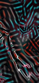 Psychedelic abstract wallpaper with vibrant colors.