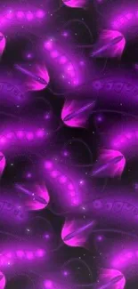 Vibrant purple abstract wallpaper design.