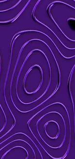 Purple abstract pattern design wallpaper with flowing lines.