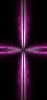 Purple abstract wallpaper with symmetrical lines and vibrant hues for mobile.