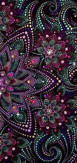 Purple Art Organism Live Wallpaper