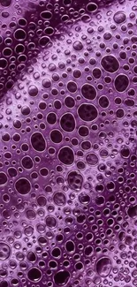 Vibrant purple bubble texture wallpaper for mobile devices.