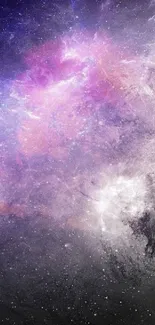 A vibrant galaxy wallpaper with purples and cosmic swirls.