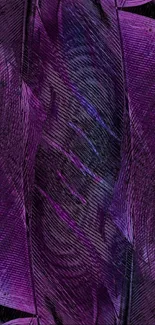 Purple feather texture wallpaper for mobile phone display.