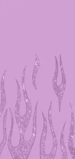 Purple glitter flame wallpaper for mobile.