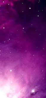 Vibrant purple galaxy wallpaper with stars.