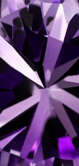 Elegant purple gemstone design for phone wallpaper