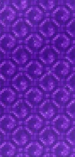 Purple geometric pattern wallpaper with pixelated design