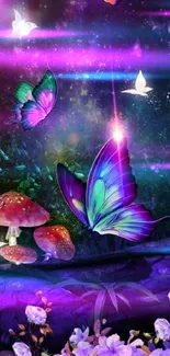 Purple Light Nature Live Wallpaper