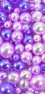 Vibrant purple and pearl mobile wallpaper with elegant design.