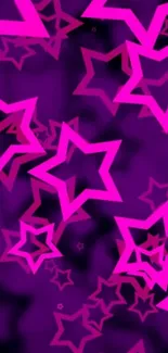 Purple and pink star pattern mobile wallpaper.