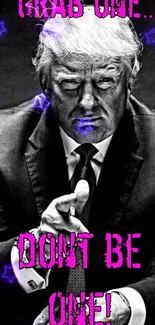 Purple Tie Font Live Wallpaper