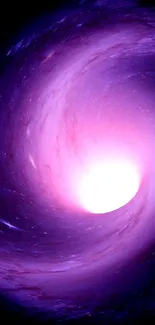 Stunning purple vortex swirling in cosmic design for mobile wallpaper.