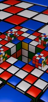 Puzzle Rubik's Cube Symmetry Live Wallpaper