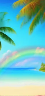 Rainbow Sky Cloud Live Wallpaper