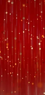 Vibrant red abstract glitter mobile wallpaper.