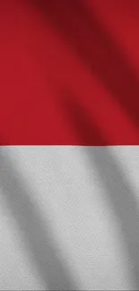 Red and white flag design for mobile wallpaper.