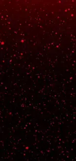 Dark red mobile wallpaper with cosmic particles