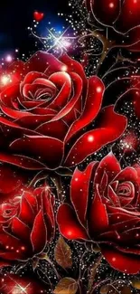 Red Garden Roses Pink Live Wallpaper